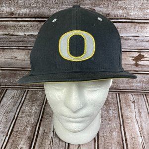 NIKE TRUE OREGON DUCKS College Football Gray Flat Bill Cap Hat Adult M/L EUC
